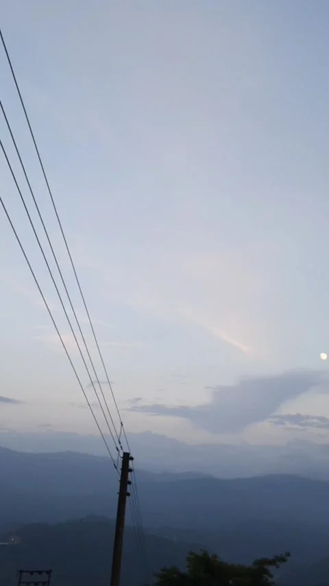 Evening Moon Serenade Video stock 282073117