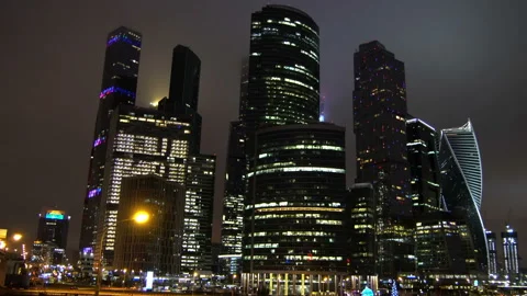 Evening Moscow-City. 動画素材 122339819