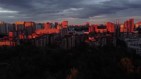 Evening Moscow Stock Footage 158247849