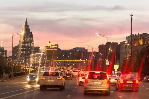 Evening Moscow Stock Photos