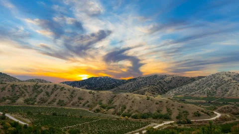Evening in the mountains  time lapse scene Stock Footage 273707089