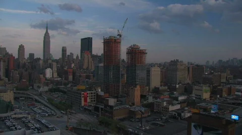 Evening NY hdp Video stock 478019