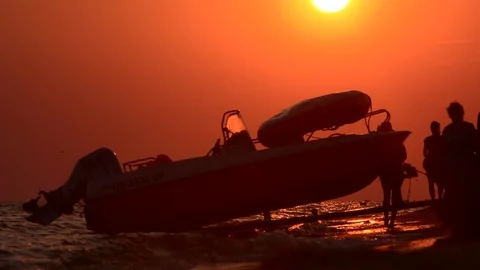 Evening ocean coast Video stock 75964473