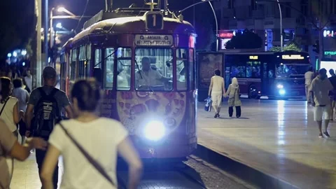 Evening in the old town of Antalya. Stock Footage 260343775