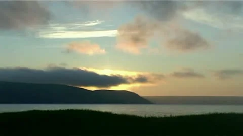 Evening over the ocean Video stock 9116561