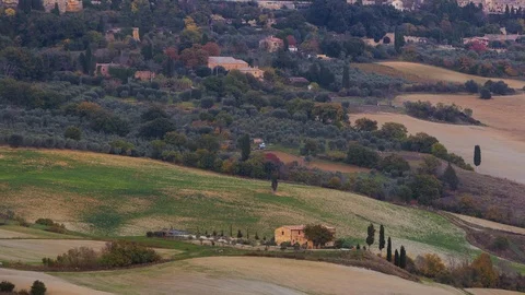 Evening over Pienza. Time Lapse Vidéo 106455966