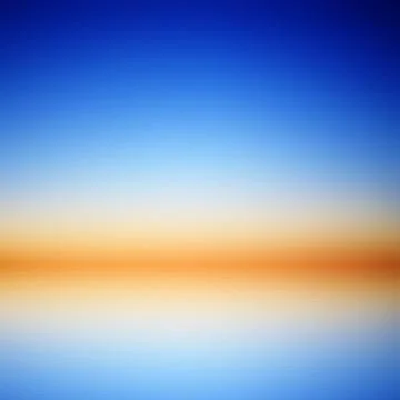 Evening over the sea Stock Illustration