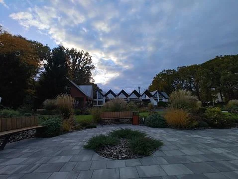 Evening park Foto stock