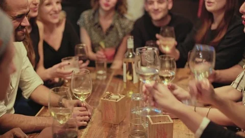 Evening people interactions in bar Stock Footage 82305760