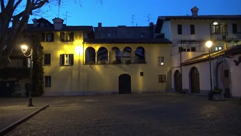 Evening at Pescarenico, Lecco Video stock 154055053