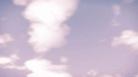 Evening Pink Clouds Sky Stock Footage 48366137