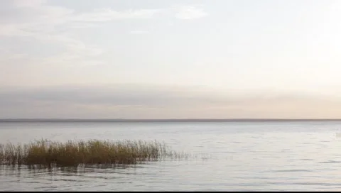 Evening at Pleshcheyevo lake Stock Footage 159372582