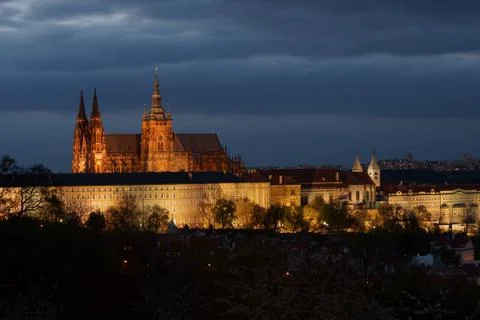 Evening Prague castle Foto stock
