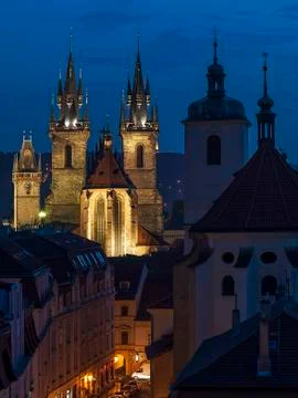 Evening Prague Stock Photos