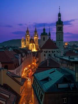 Evening Prague Stock Photos