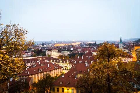 Evening in Prague Stock Photos