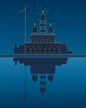 Evening prayers Illustrazione stock