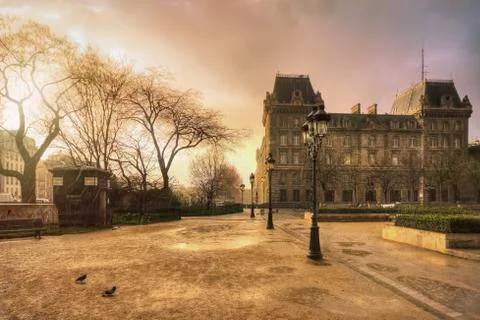 Evening rain Stock Photos