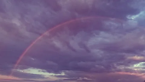 Evening Rainbow Stock Footage 229421584