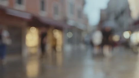Evening on rainy streets Stock Footage 269507027