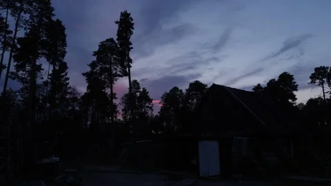 Evening in reindeers camp Stock Footage 281285121