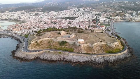 Evening at Rethymno, Crete, Greece Stock Footage 305261238