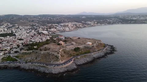 Evening at Rethymno, Crete, Greece Stock Footage 305263696