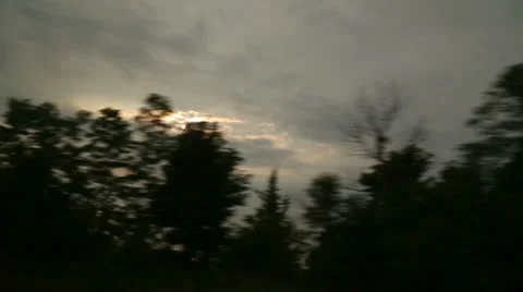 Evening Ride Stock Footage 27758899