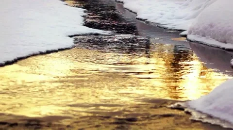 Evening on the river Stock Footage 61119643