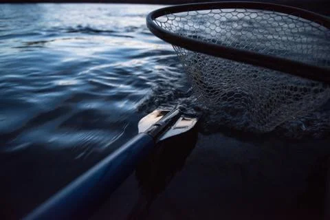 Evening on the river Stock Photos