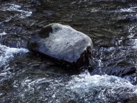 Evening River Stone Stock Photos