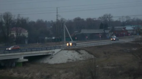 Evening road Stock Footage 123166144