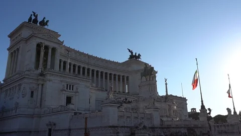 Evening in rome at 100 fps Stock Footage 125439048