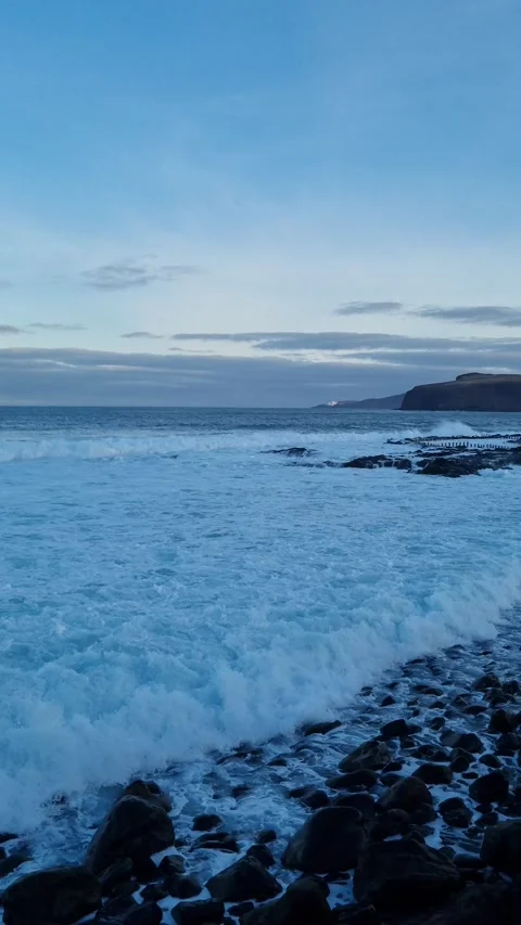 Evening at the rugged coast of Tenerife Stock Footage 307631479