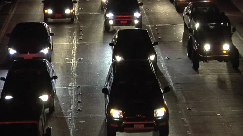 Evening Rush Hour on 11 Freeway Stock Footage 38617685