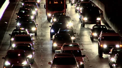 Evening Rush Hour on 11 Freeway Video stock 38617692