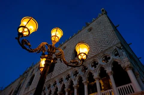 Evening at San Marco square Stock Photos