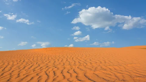 Evening sand desert time lapse scene Stock Footage 295925723