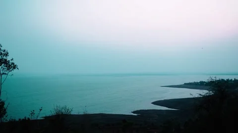 Evening scene of indian sea. Stock Footage 271204059