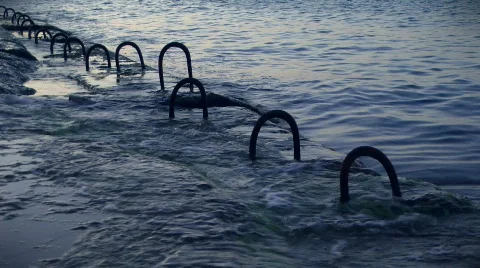 Evening in the sea Stock-Footage 840985