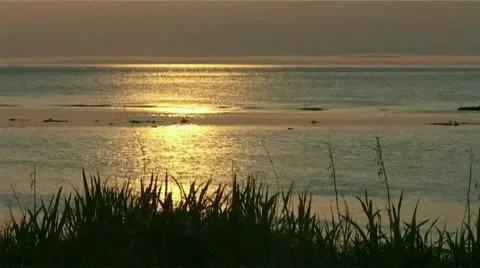 Evening by the sea Video stock 9116541