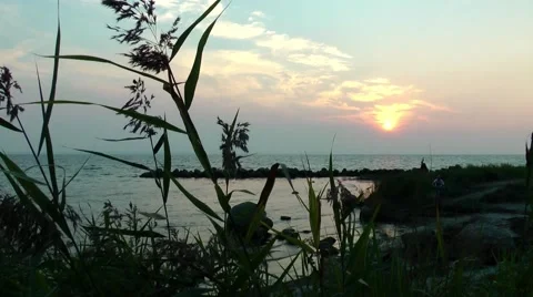 Evening at the sea Stock Footage 62605988