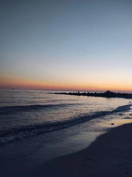 Evening sea Stock Photos