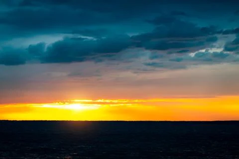 Evening Seaside Landscape Foto stock