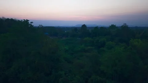Evening Serenity: Nature’s Final Glow Stock Footage 301634396