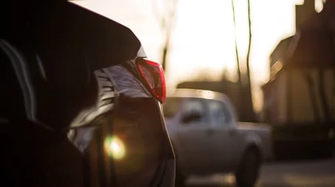 Evening at the Service Station Stock Footage 67461454