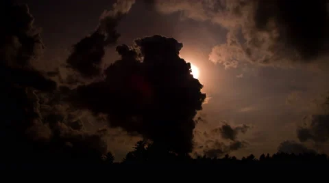 Evening Setting Sun Time Lapse - 4k or 1080 스톡 동영상 52673268