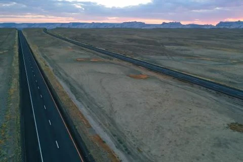 Evening shot of the Interstate Fotos de archivo