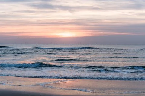 Evening silence at the beach Foto stock