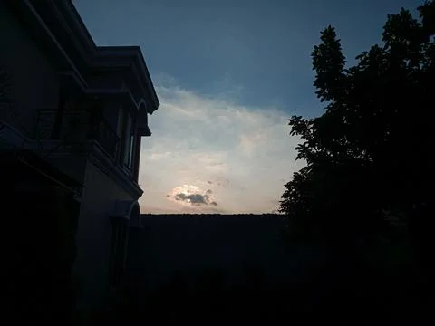 Evening silhouette Foto stock